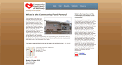 Desktop Screenshot of community-foodpantry.org